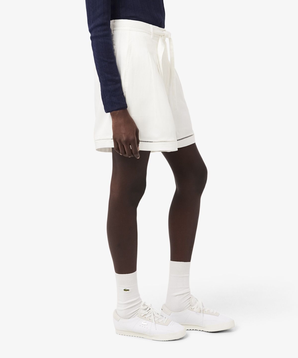 라코스테(LACOSTE) 여성 린넨 블렌디드 버뮤다 팬츠 FF1026-56G 70V