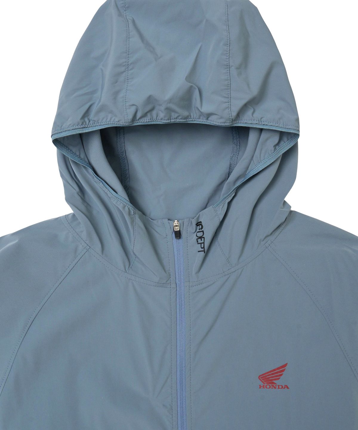 핍스 모터사이클(PHYPS MOTORCYCLE) Seoul Motorcycle Light Weight Hoodie Zip-Up Blue Gray