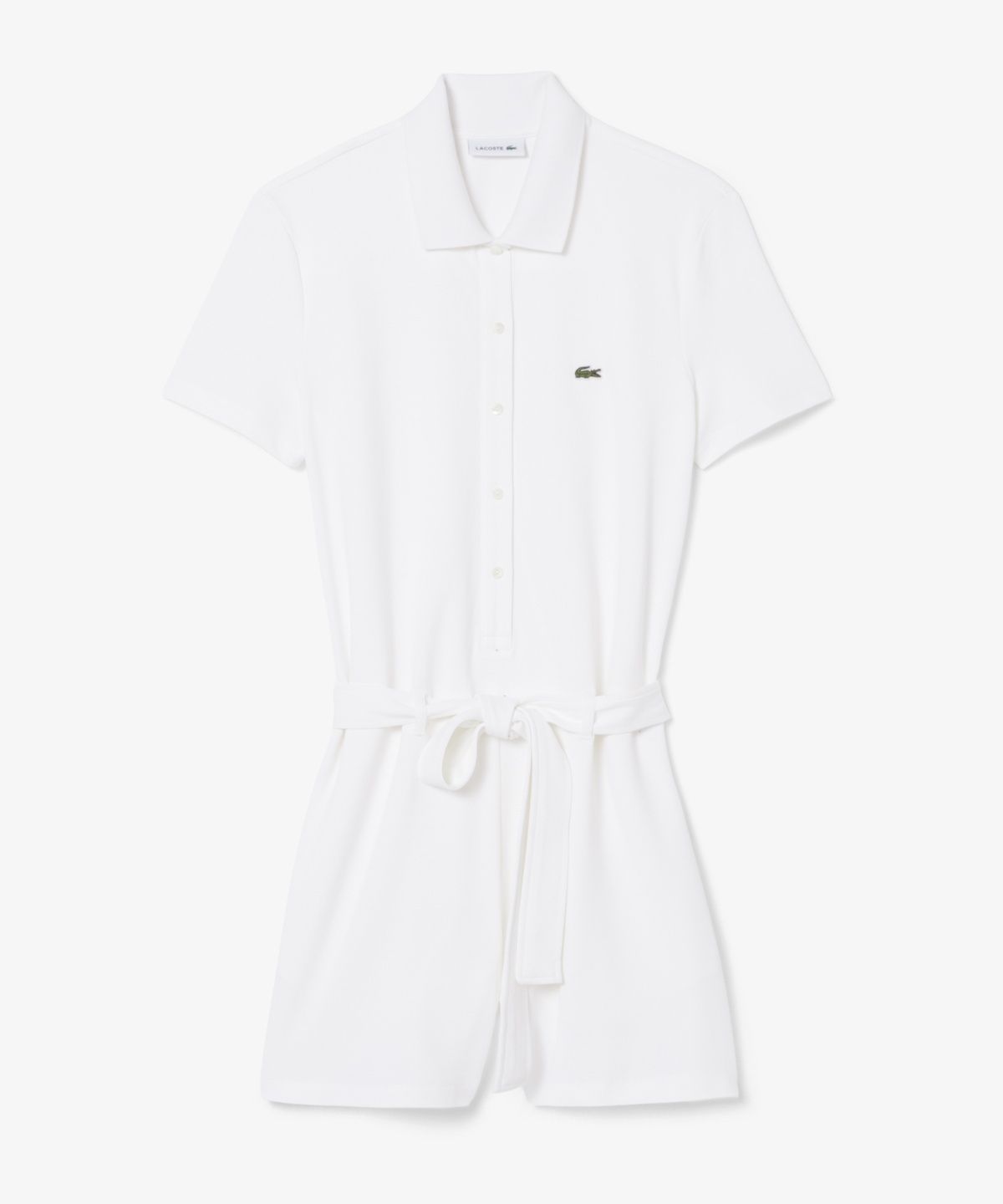 라코스테(LACOSTE) 여성 미니 피케 반팔 점프수트 EF1823-56G 001