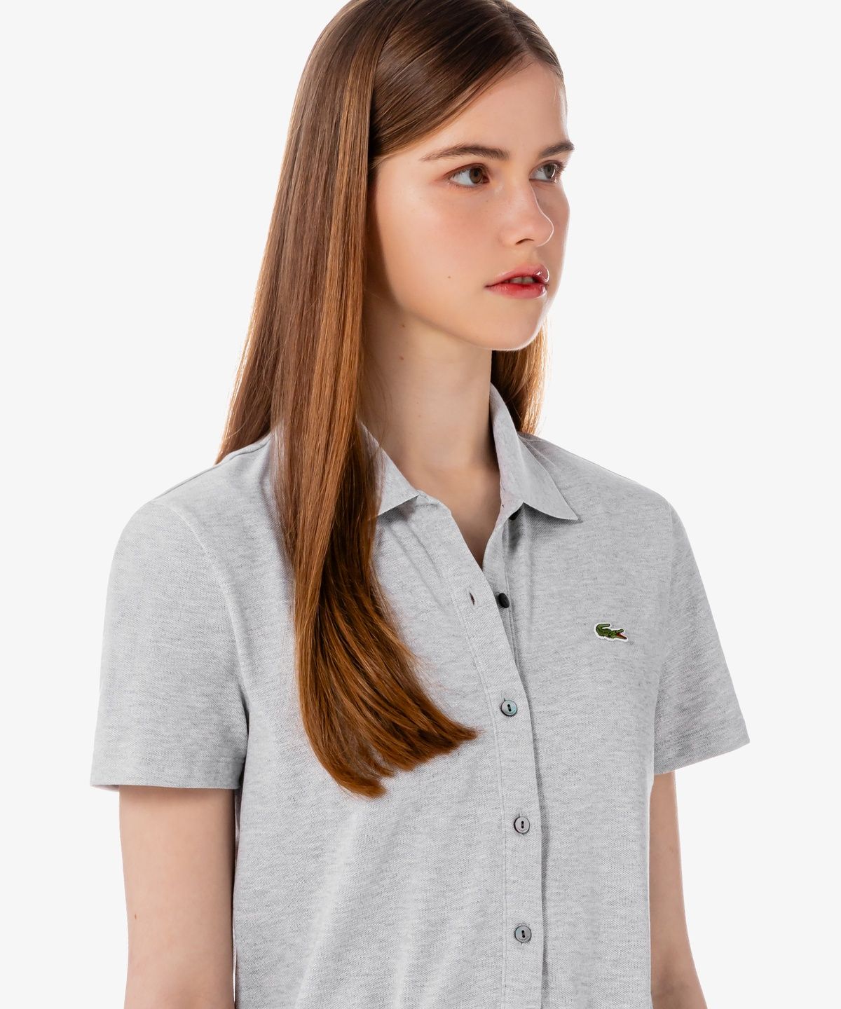 라코스테(LACOSTE) 여성 미니 피케 반팔 점프수트 EF1823-56G CCA
