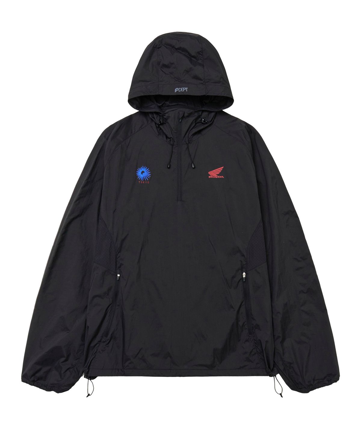 핍스 모터사이클(PHYPS MOTORCYCLE) Tokyo Motorcycle Packable Anorak Black