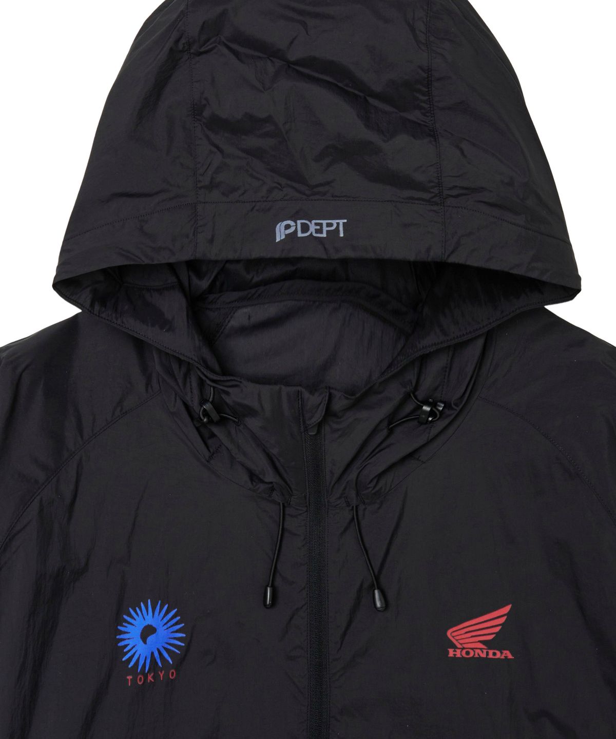 핍스 모터사이클(PHYPS MOTORCYCLE) Tokyo Motorcycle Packable Anorak Black