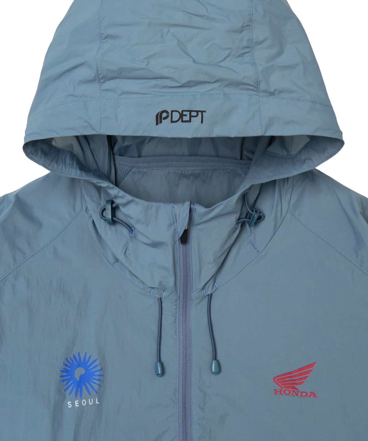 핍스 모터사이클(PHYPS MOTORCYCLE) Seoul Motorcycle Packable Anorak Light Blue