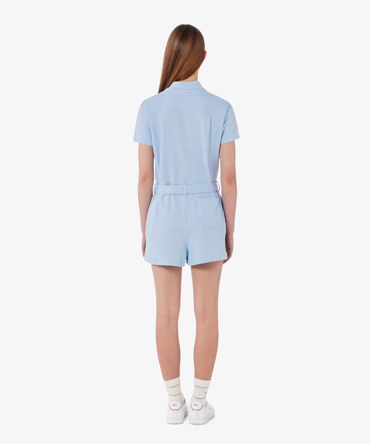 라코스테(LACOSTE) 여성 미니 피케 반팔 점프수트 EF1823-56G HBA