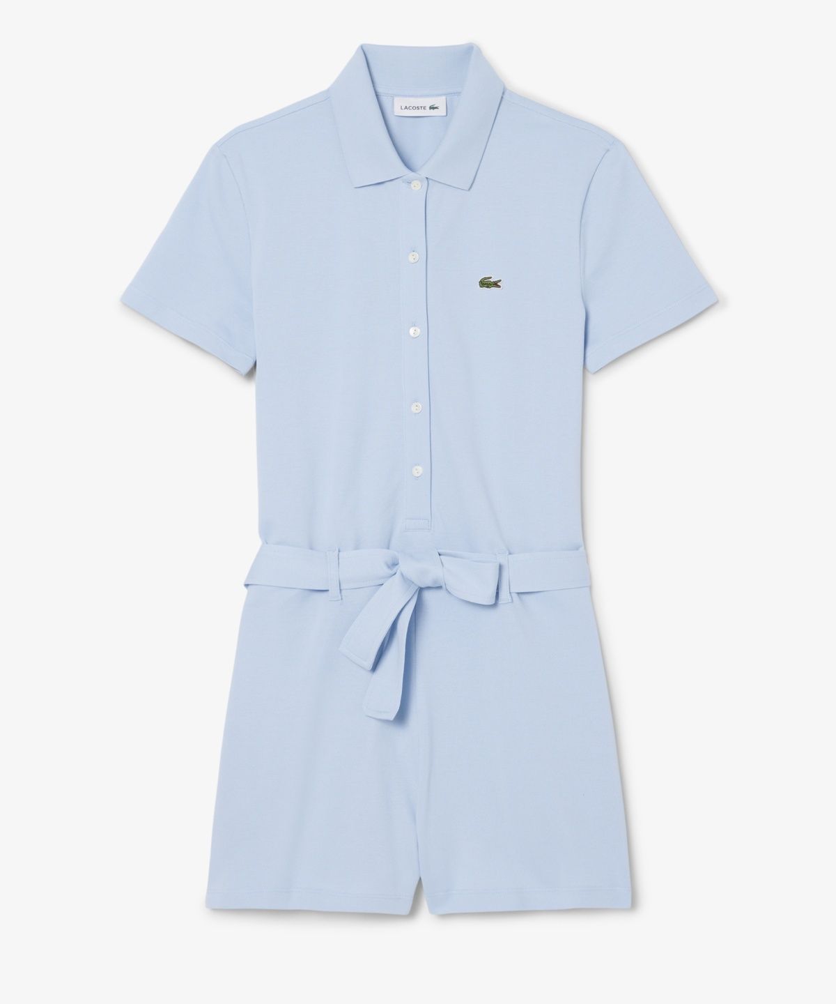 라코스테(LACOSTE) 여성 미니 피케 반팔 점프수트 EF1823-56G HBA