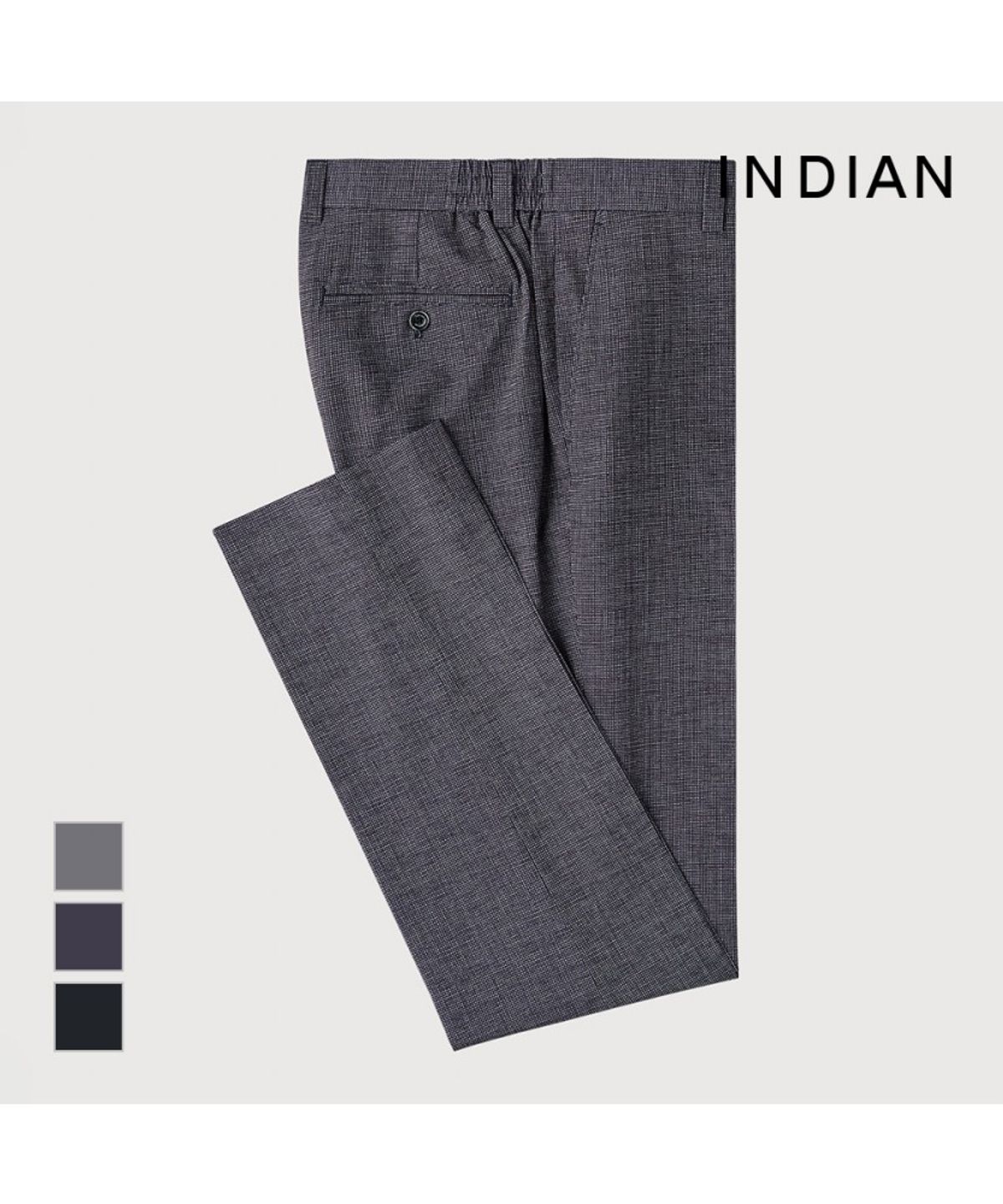인디안(INDIAN) 지도리 프린트 밴딩 바지_MITDL5M2341