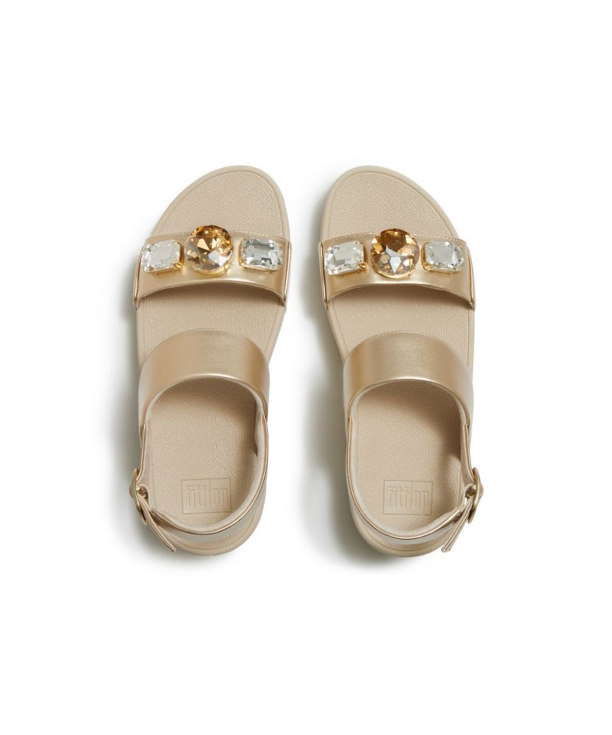 핏플랍(FITFLOP) 여성 루루 울트라 주얼 메탈릭 백스트랩 샌들  플라티노 (FT64K2S249)