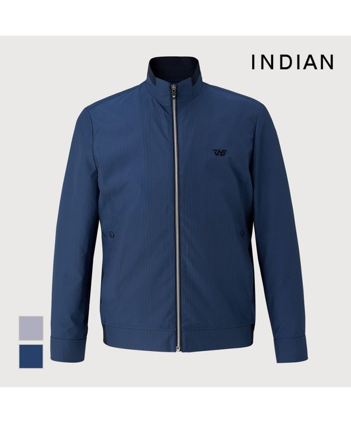 인디안(INDIAN) 니트배색 골프 점퍼_MIGCL3M3321