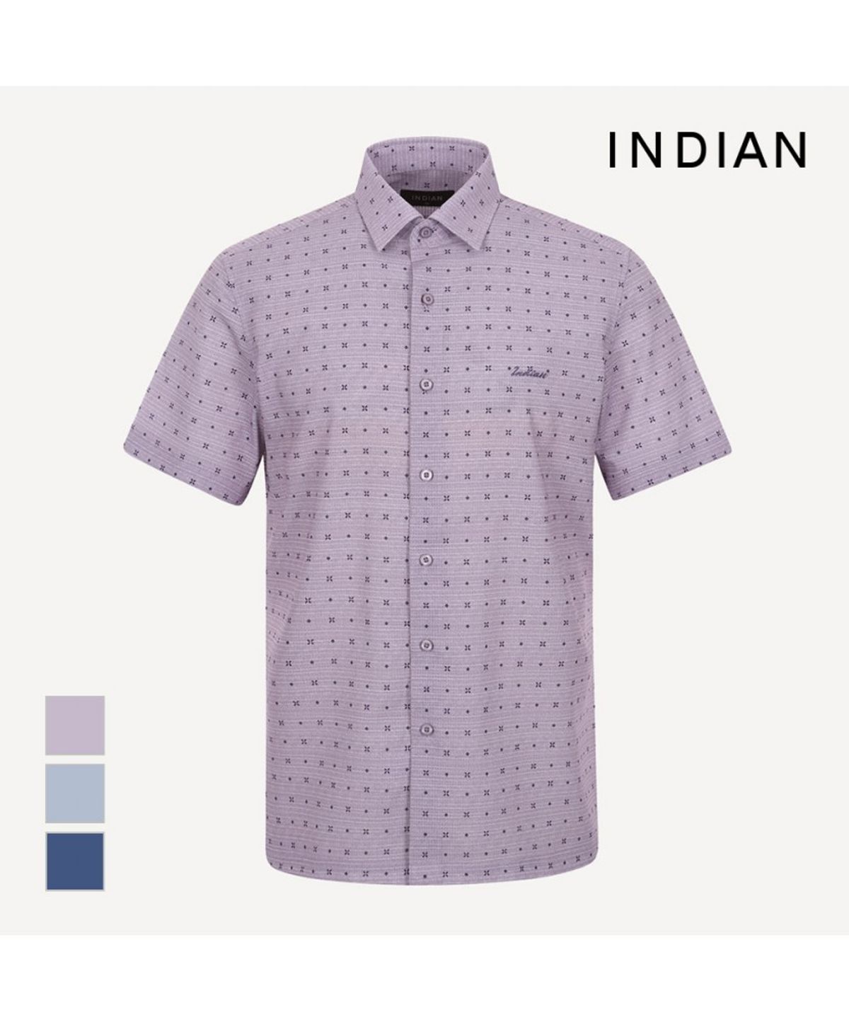 인디안(INDIAN) 올오버 프린트 셔츠_MITNS4M2421