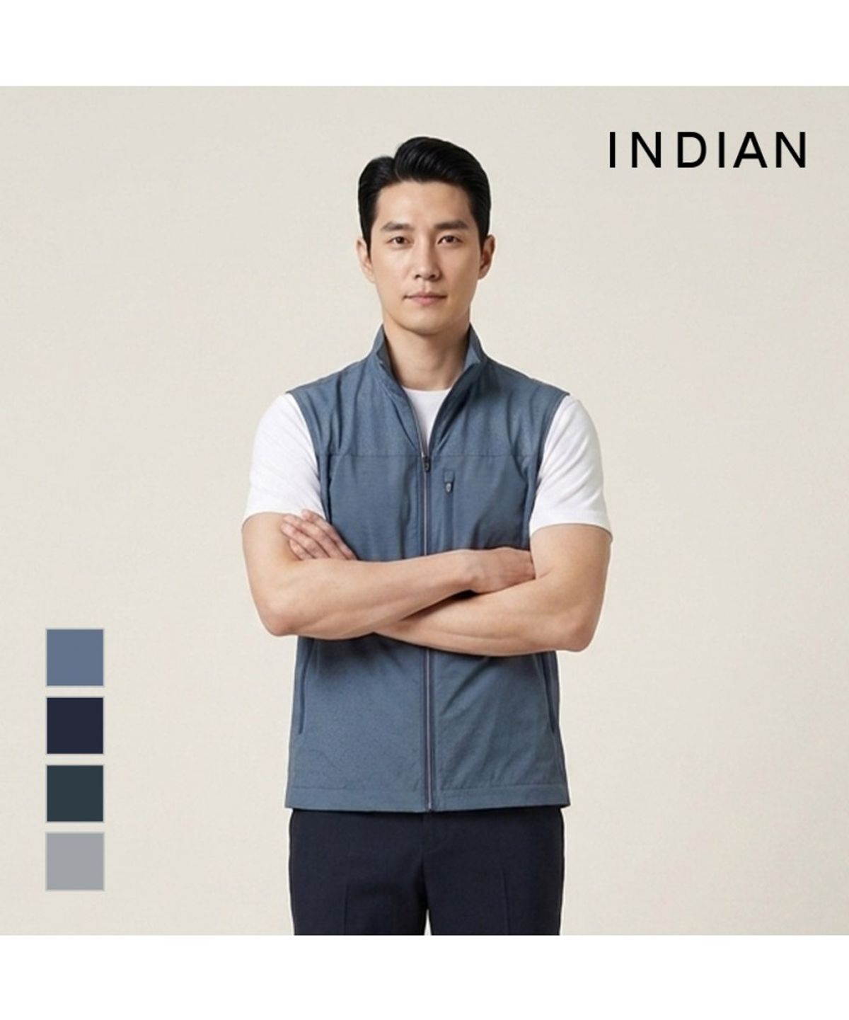 인디안(INDIAN) 경량 펀칭 베스트_MIEQC4M3101