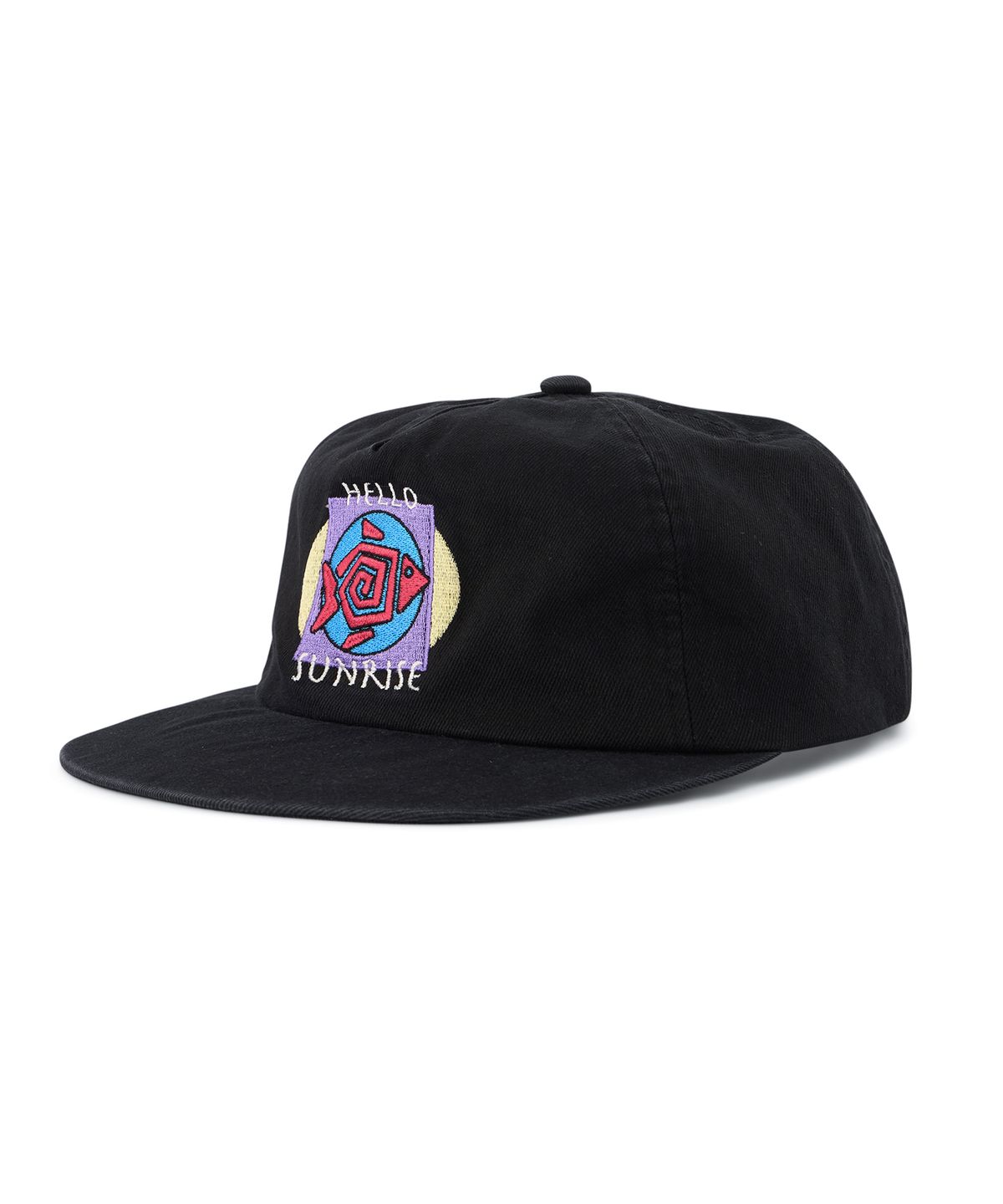 헬로 선라이즈(HELLO SUNRISE) HS Fish Logo RX Fit 5P Cap_Black