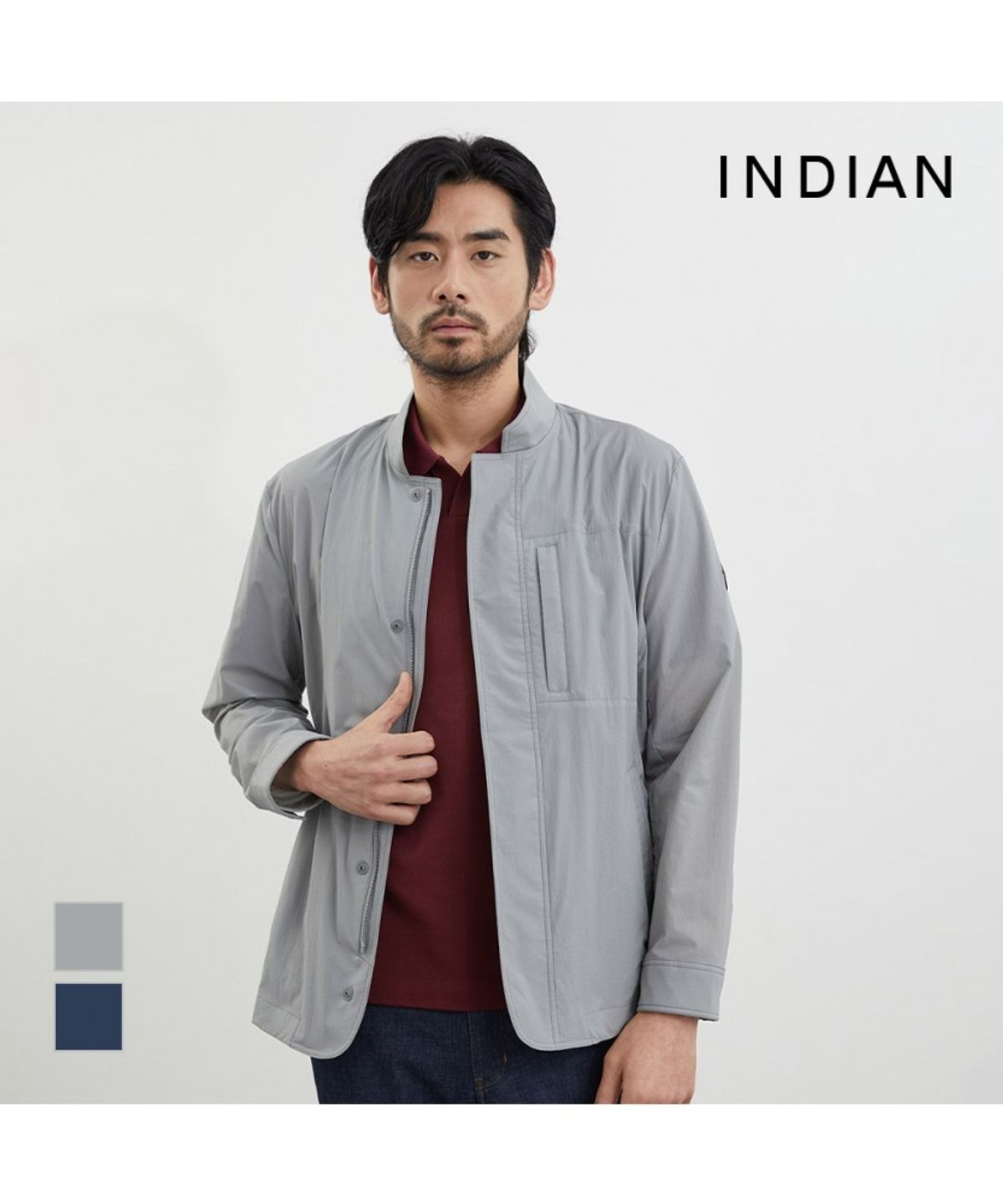 인디안(INDIAN) 홑겹 경량 사파리_MIEKA4M3111