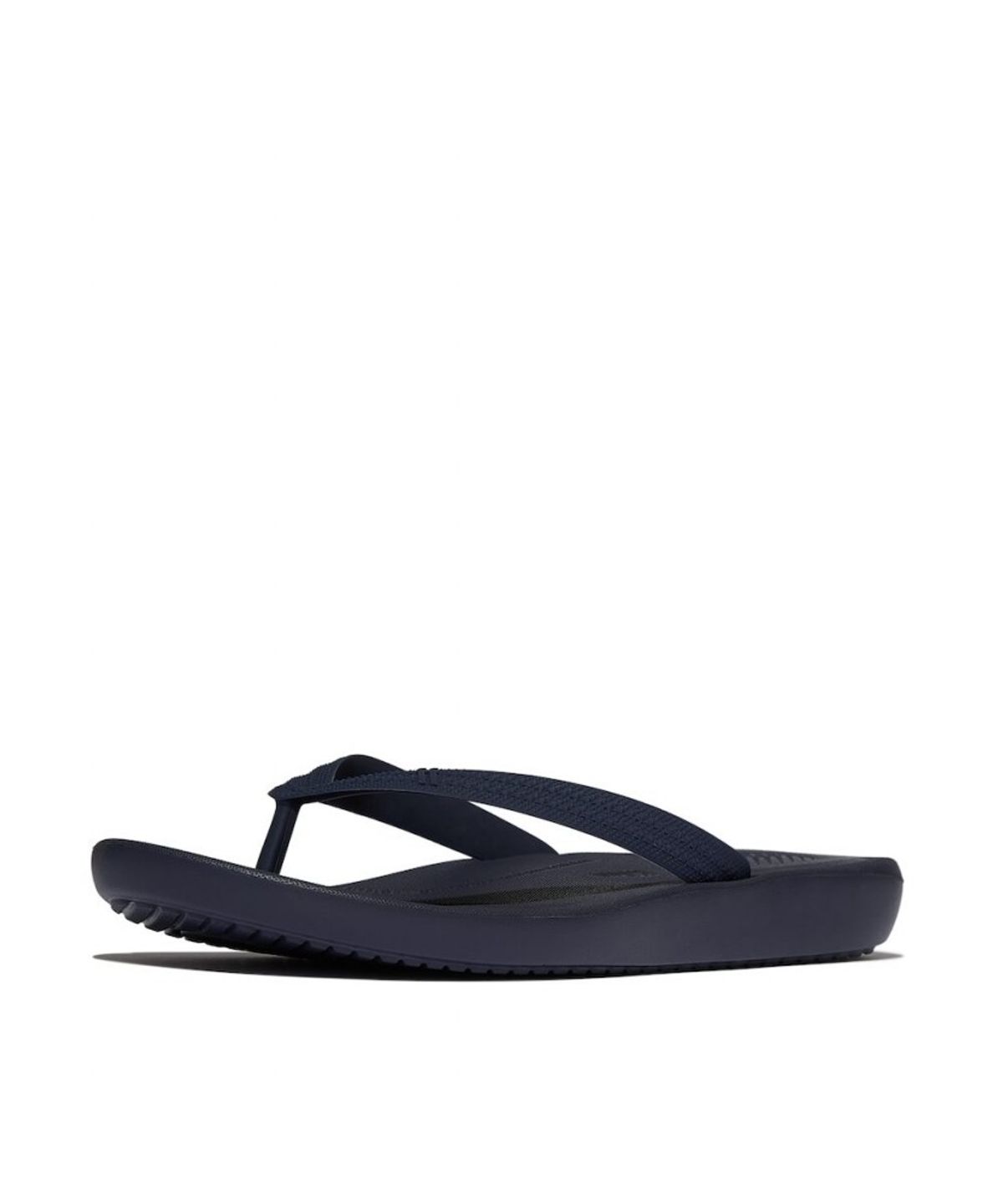 핏플랍(FITFLOP) 남성 아이쿠션 텍스처드 스트랩 플립플랍  미드나잇 네이비 (FT64K1Q01R)