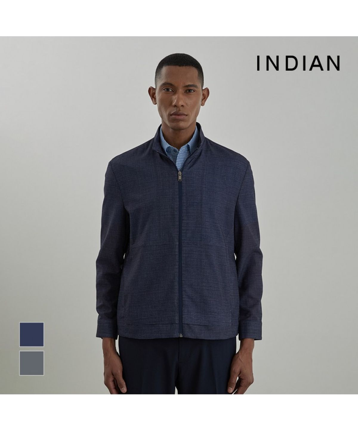 인디안(INDIAN) 린넨라이크 프린트 점퍼_MITCL5M3101