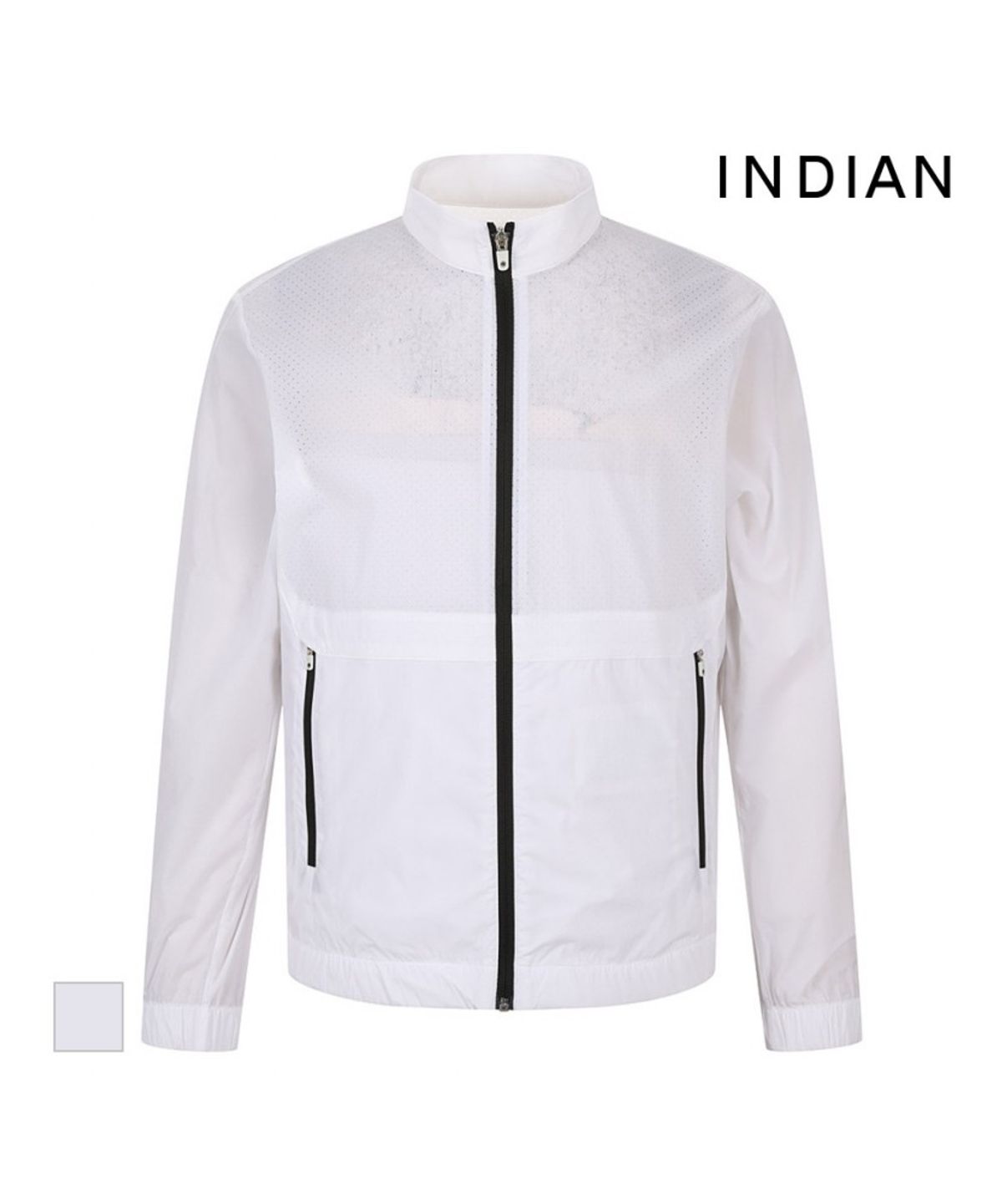 인디안(INDIAN) 골프 펀칭배색 점퍼_MIGCL5M3211