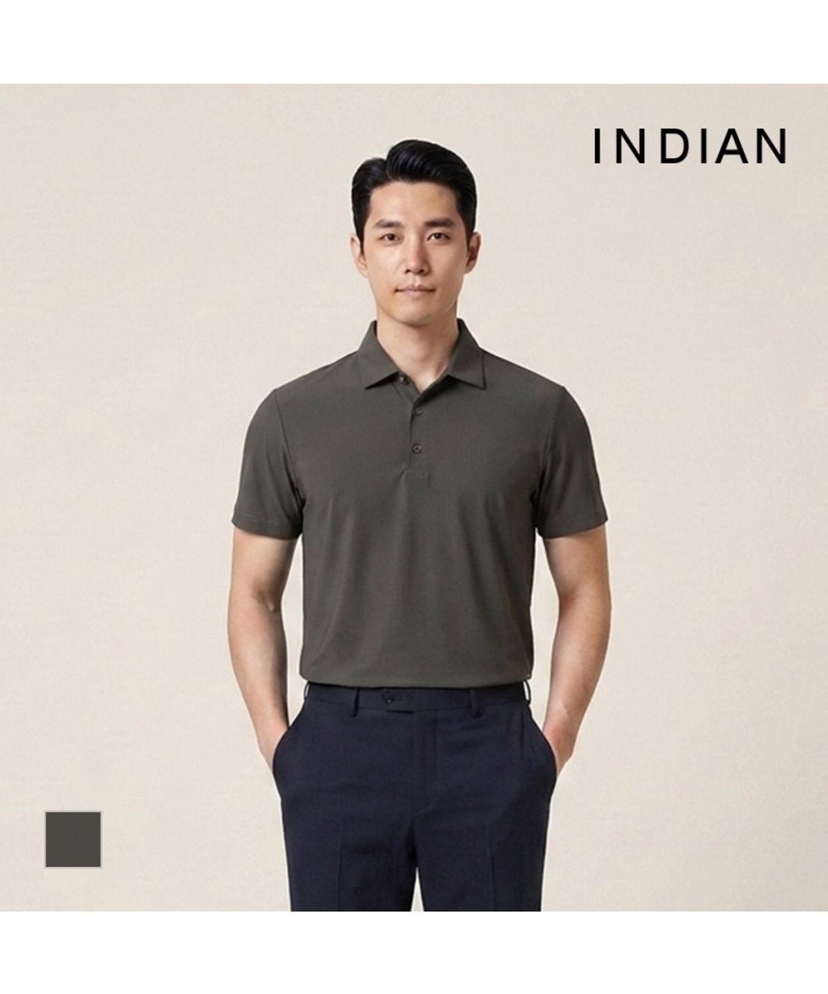 인디안(INDIAN) 쿨터치 솔리드 반팔 티셔츠_MITAS5M4406
