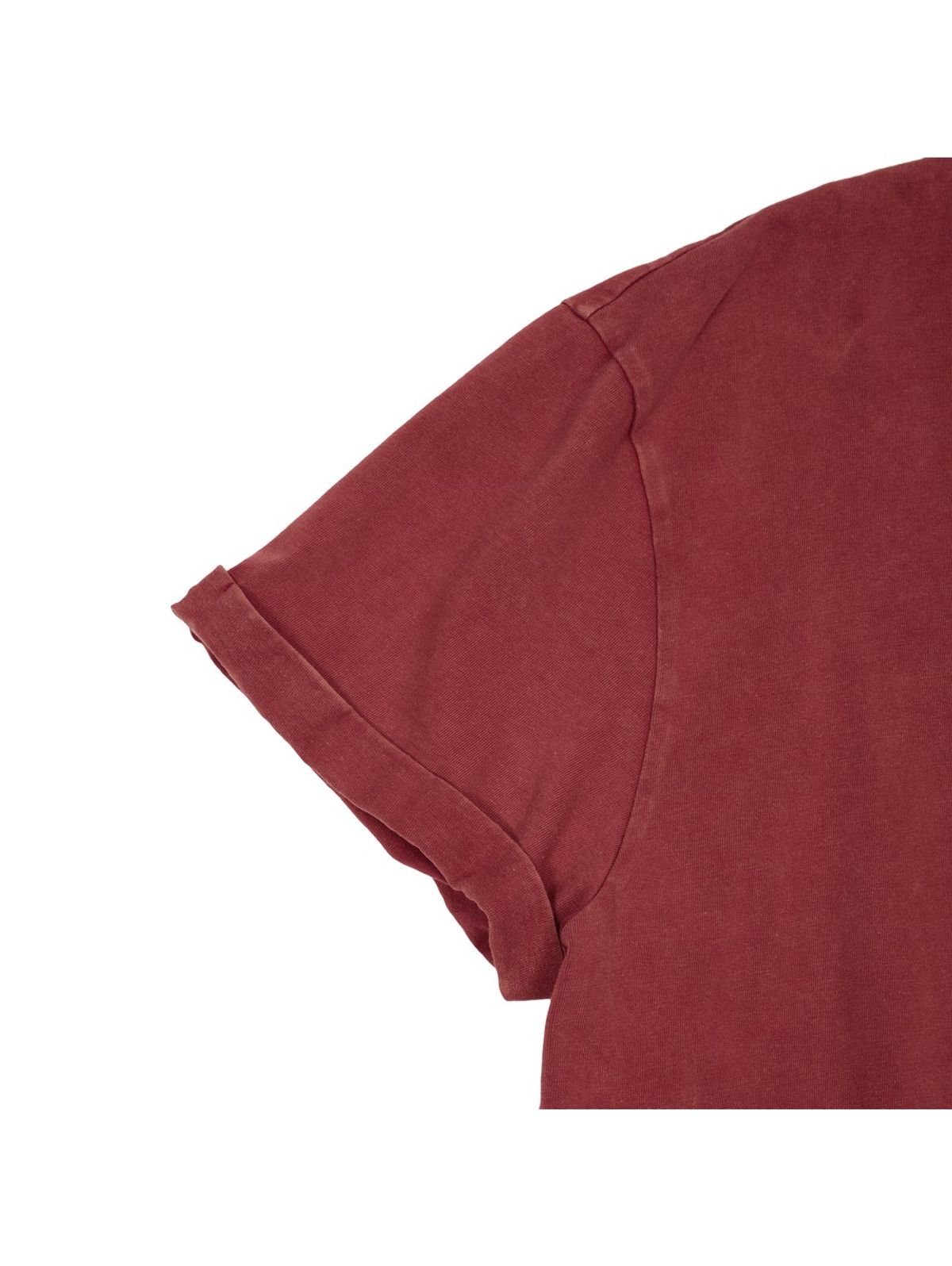 메아(MEA) VINTAGE WASHED STITCH T-SHIRT [RED]