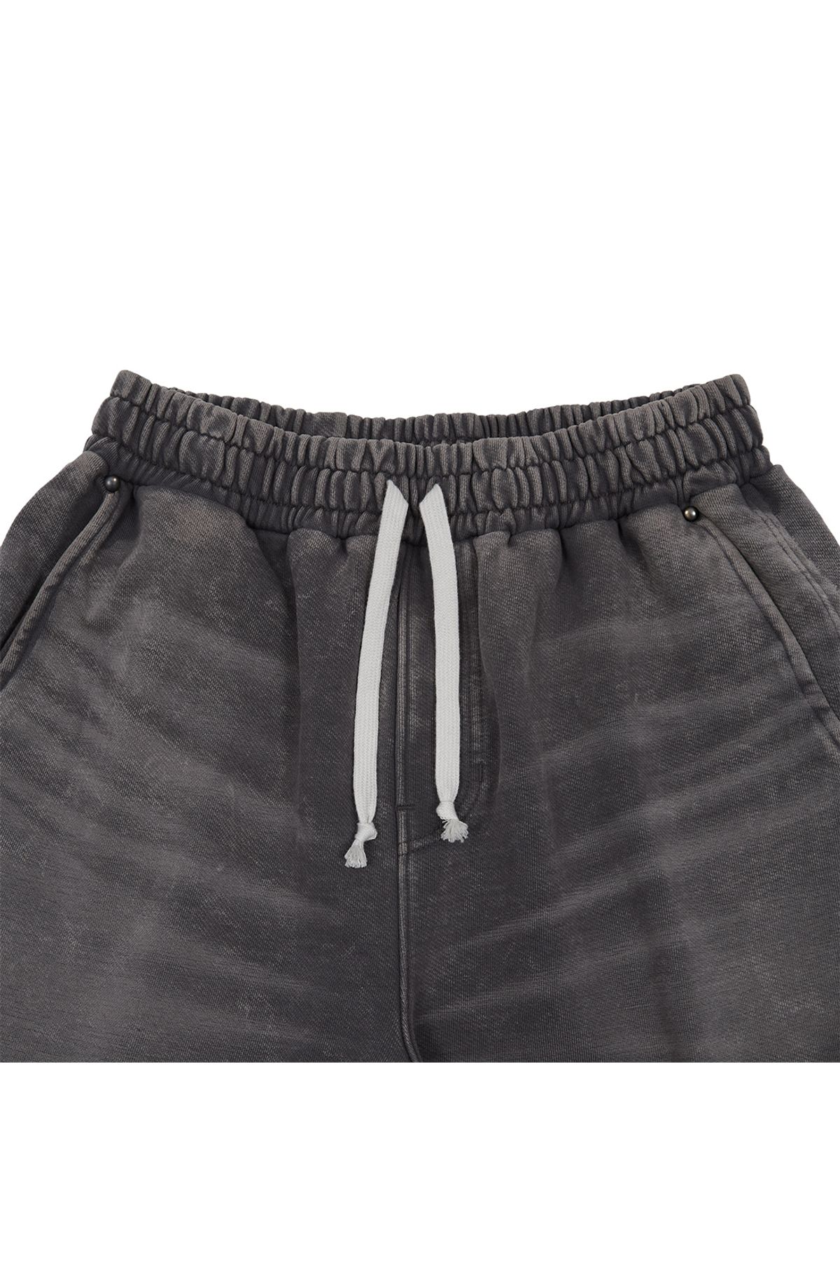 메아(MEA) WASHED BERMUDA SWEAT SHORTS [CHARCOAL BLUE]