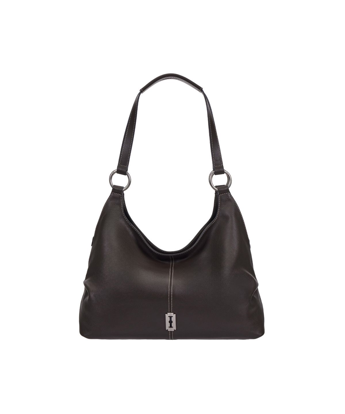 분크(VUNQUE) Halfmoon Attache Two Handle Shoulder (하프문 아타쉬 투 핸들 숄더 미듐) Dark Brown