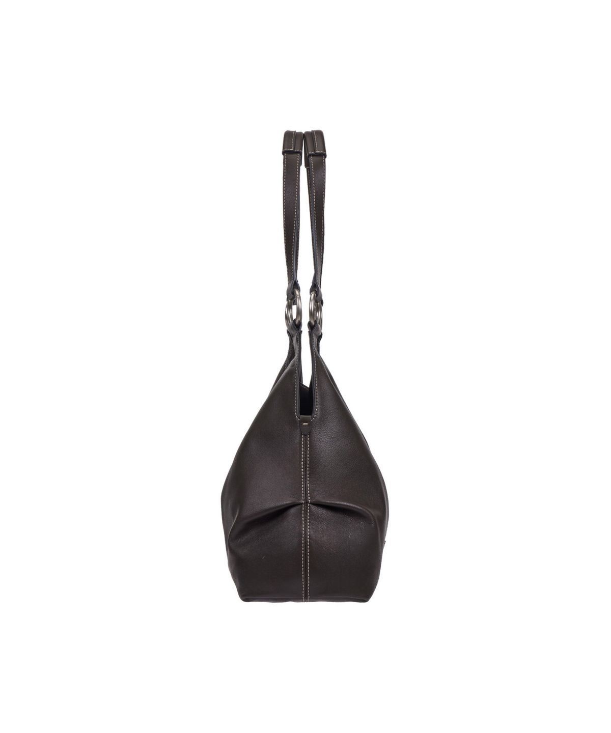분크(VUNQUE) Halfmoon Attache Two Handle Shoulder (하프문 아타쉬 투 핸들 숄더 미듐) Dark Brown