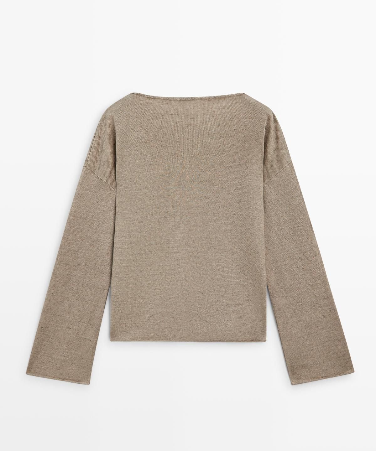 마시모두띠(MASSIMO DUTTI) 린넨 보트넥 니트 스웨터