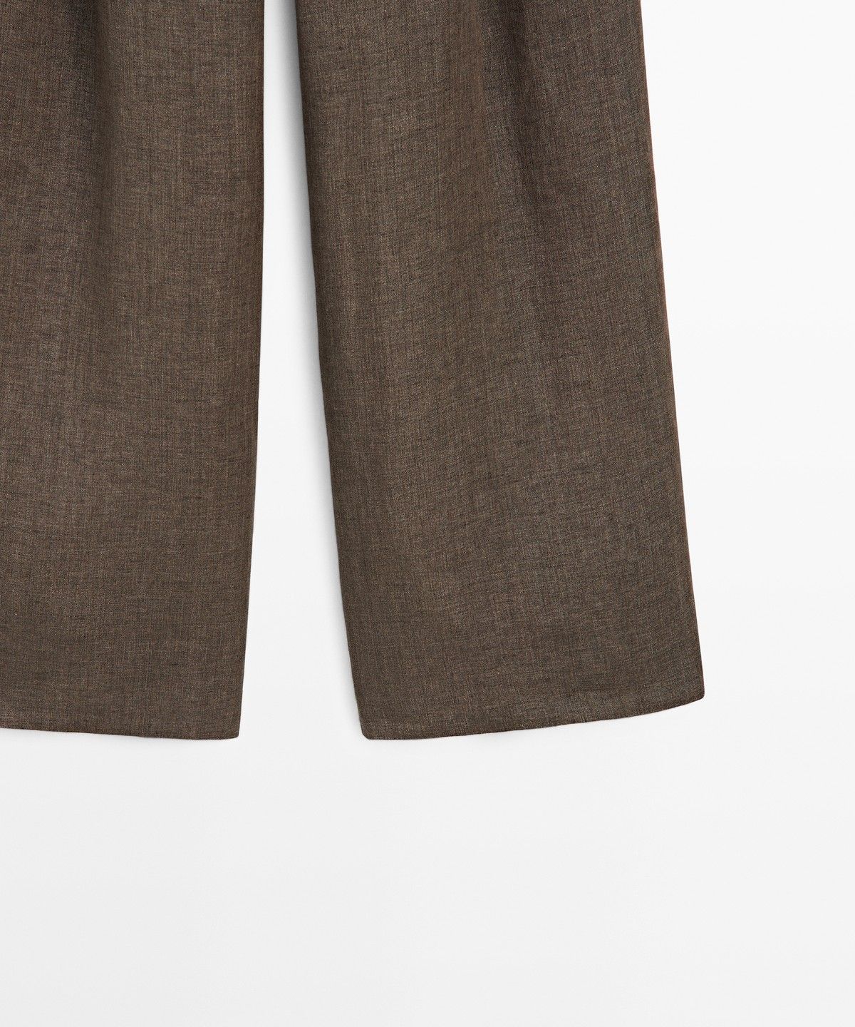 마시모두띠(MASSIMO DUTTI) 멜란지 린넨 핀턱 팬츠