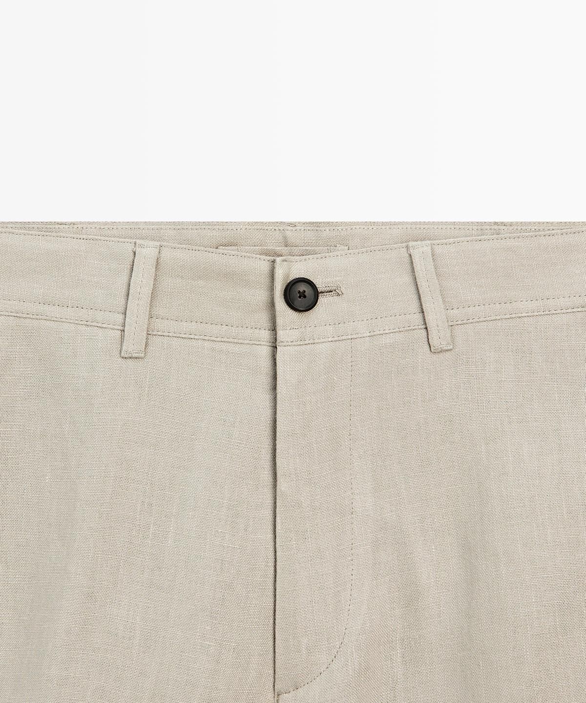 마시모두띠(MASSIMO DUTTI) 100% 린넨 버뮤다 쇼츠