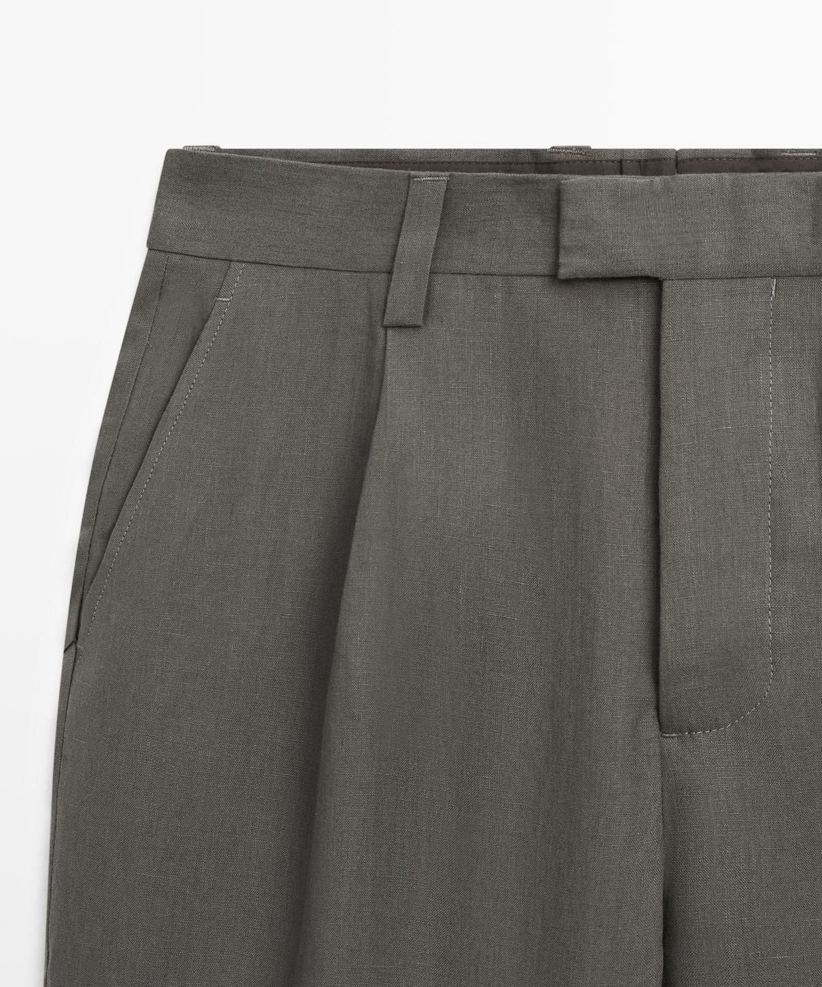 마시모두띠(MASSIMO DUTTI) 리넨 수트 팬츠