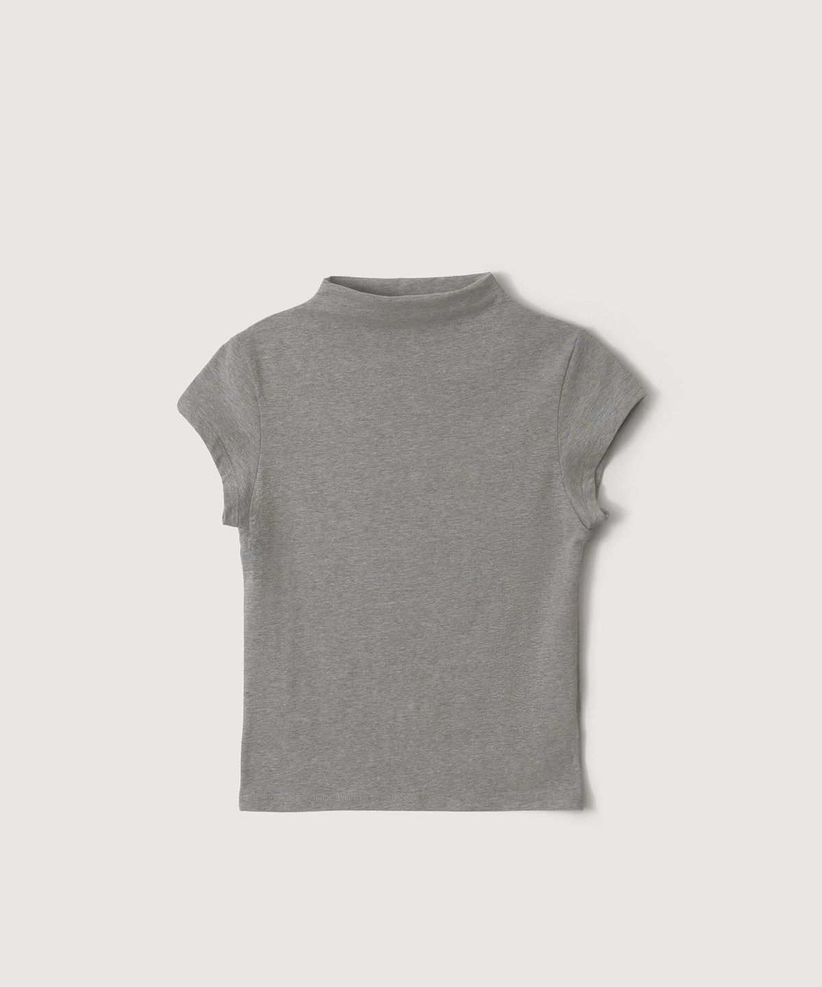 파로(FAHRO) CAP SLEEVE T SHIRT GREY