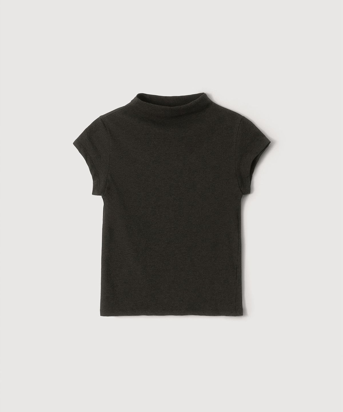 파로(FAHRO) CAP SLEEVE T SHIRT CHARCOAL