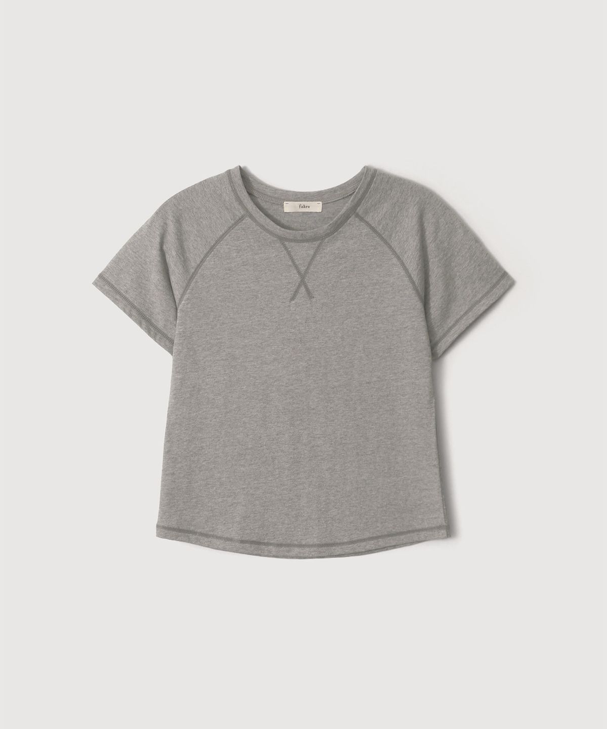 파로(FAHRO) RAGLAN V-GUSSET T SHIRT GREY
