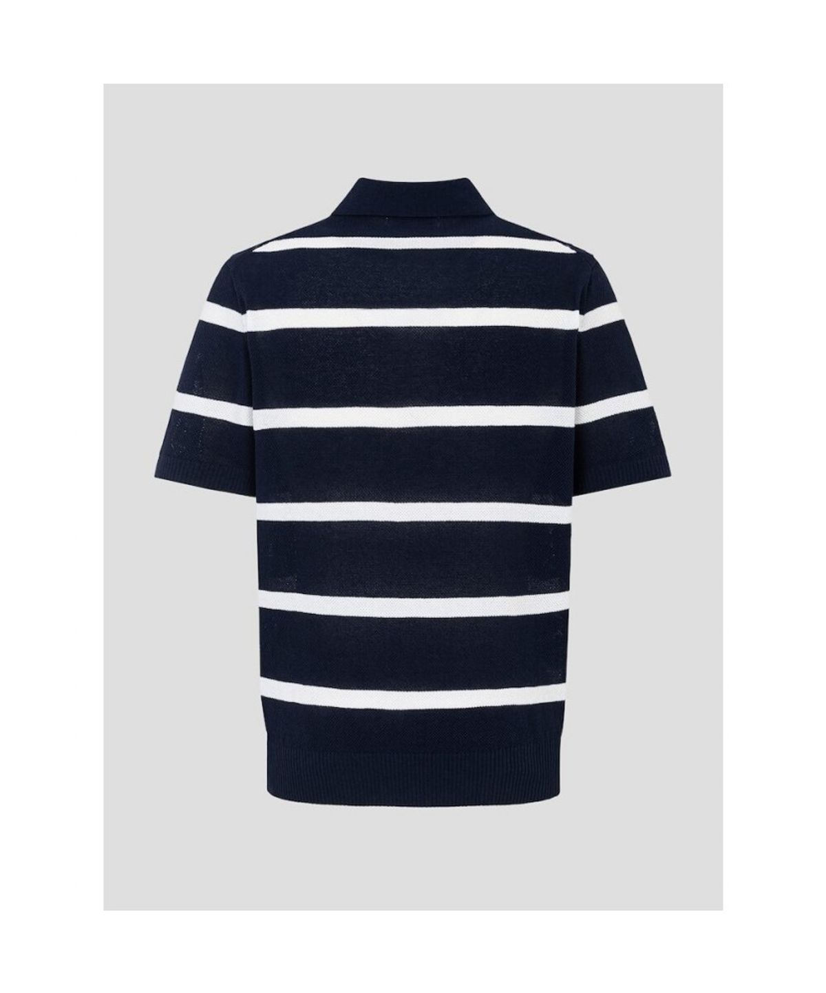 빈폴 멘(BEANPOLE MEN) 볼드 스트라이프 칼라넥 니트  네이비