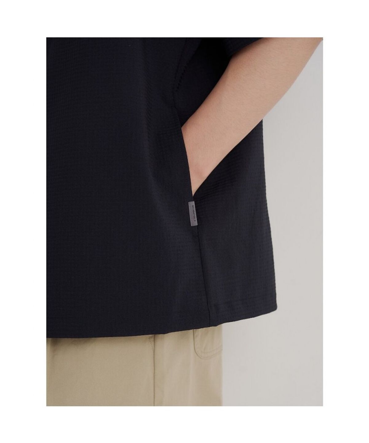 빈폴 멘(BEANPOLE MEN) 젠틀테크 아우터형 반소매 셔츠  애쉬