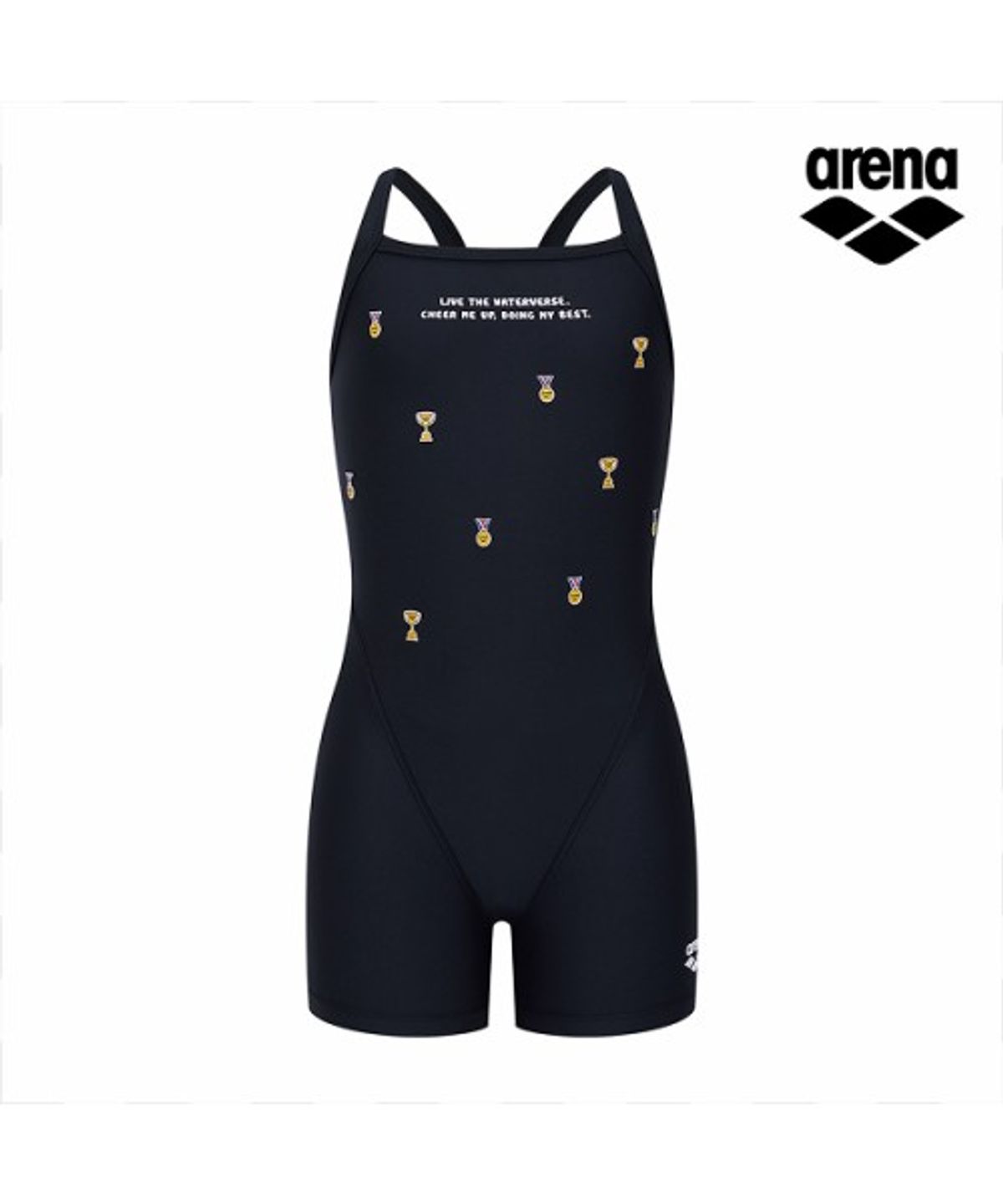 아레나 키즈(ARENA KIDS) 리틀 메달리스트 아동 3부 반신 드롭백 A6SG1GL10BLK