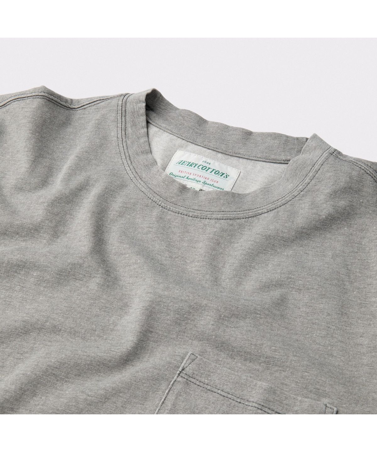 헨리코튼(HENRY COTTONS) [British Sporting Club] Pigment Short-Sleeves T-Shirt ABTAM26771GYX