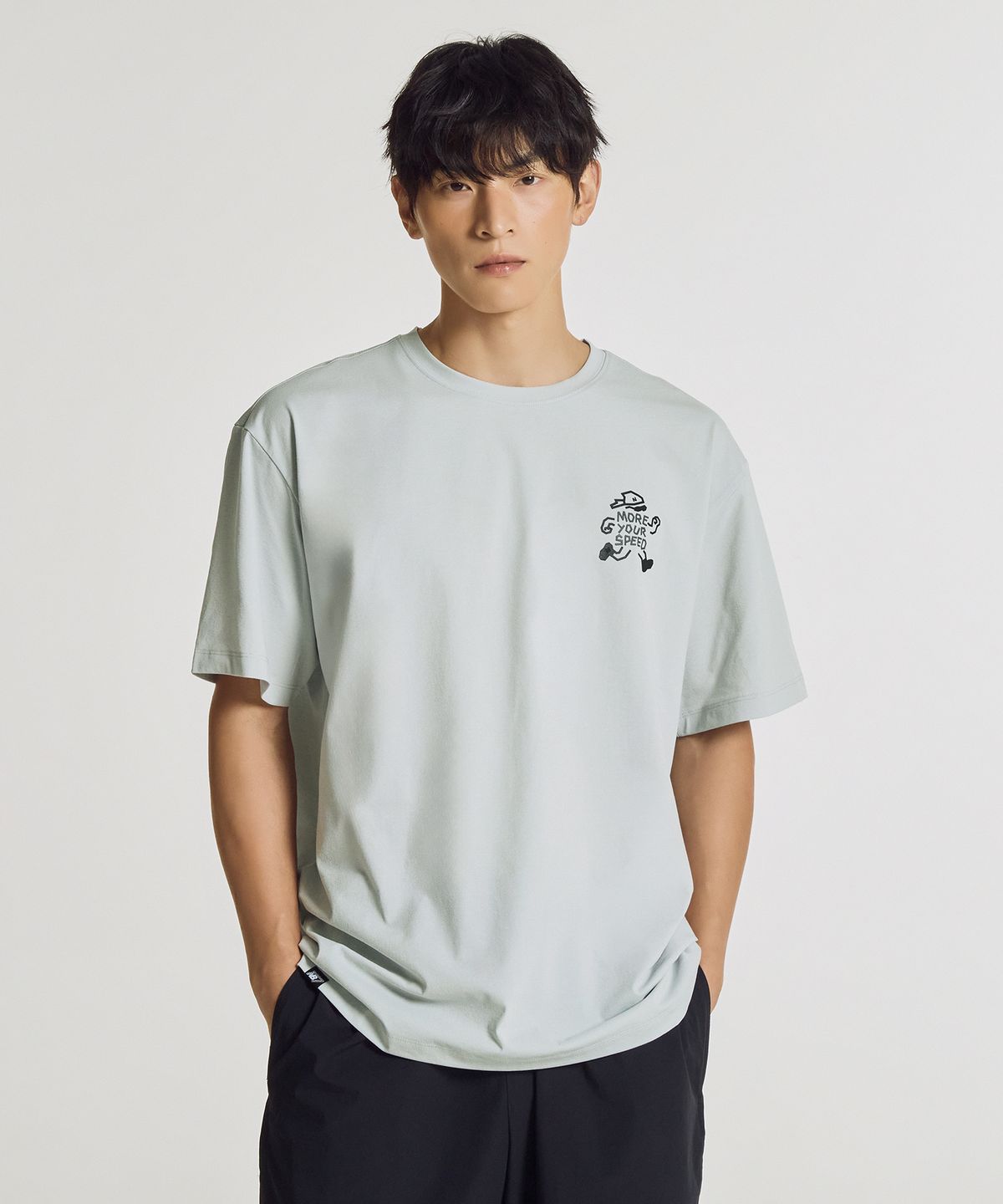 뉴발란스(NEW BALANCE) NBNEG35613 / UNI FROZEN 픽토그램 반팔티 (L/GRAY)