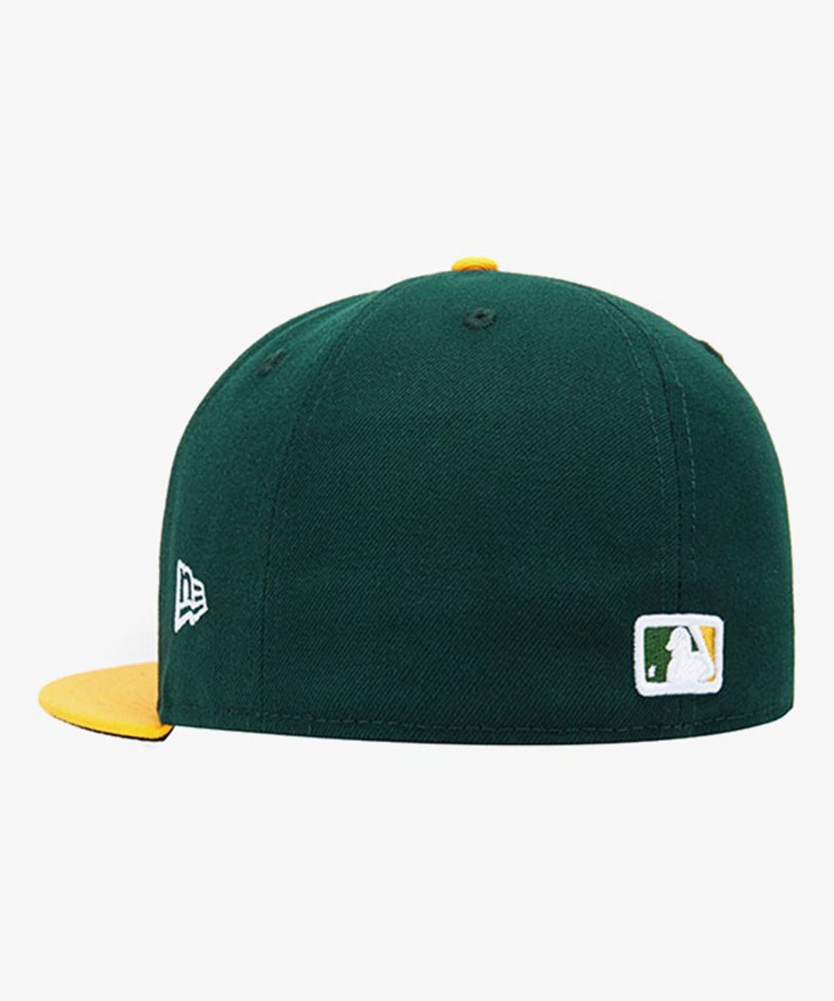 뉴에라(NEW ERA) MLB 어센틱 오클랜드 애슬레틱스 피티드캡 홈 다크그린 / 에이골드