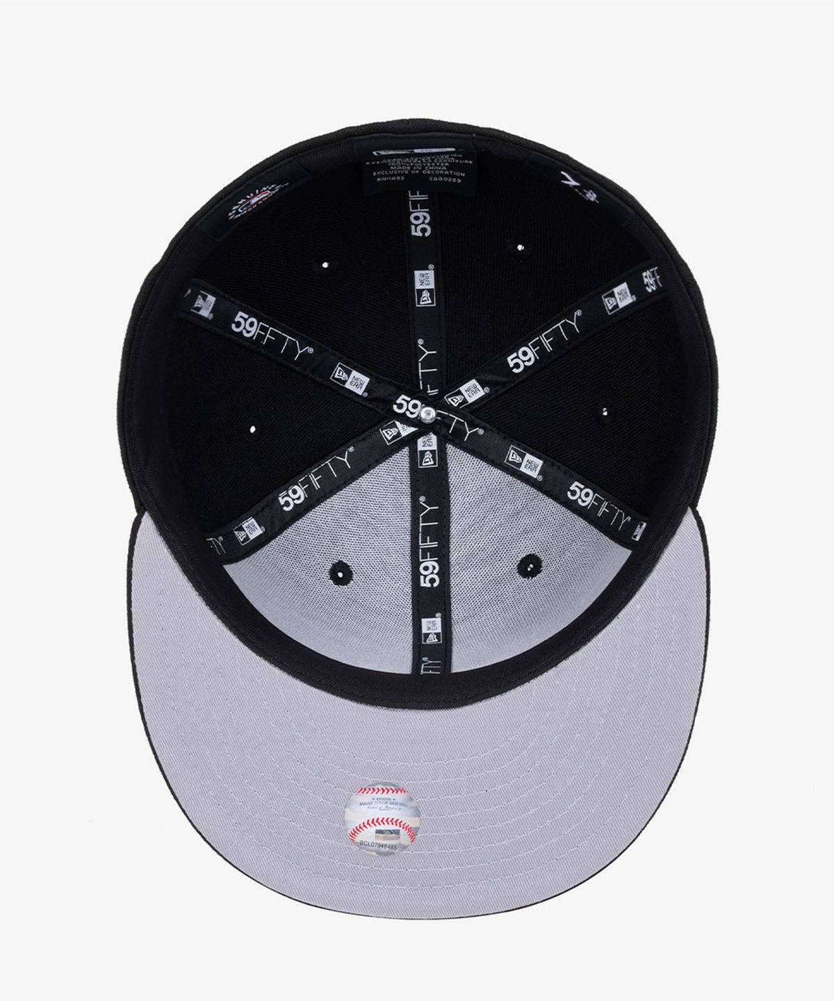 뉴에라(NEW ERA) MLB 시카고 화이트삭스 베이직 아웃라인 피티드캡 블랙