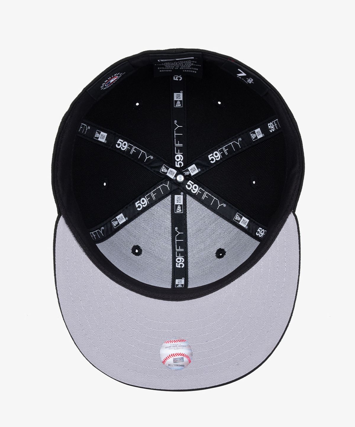 뉴에라(NEW ERA) MLB 뉴욕 양키스 베이직 피티드캡 블랙/화이트