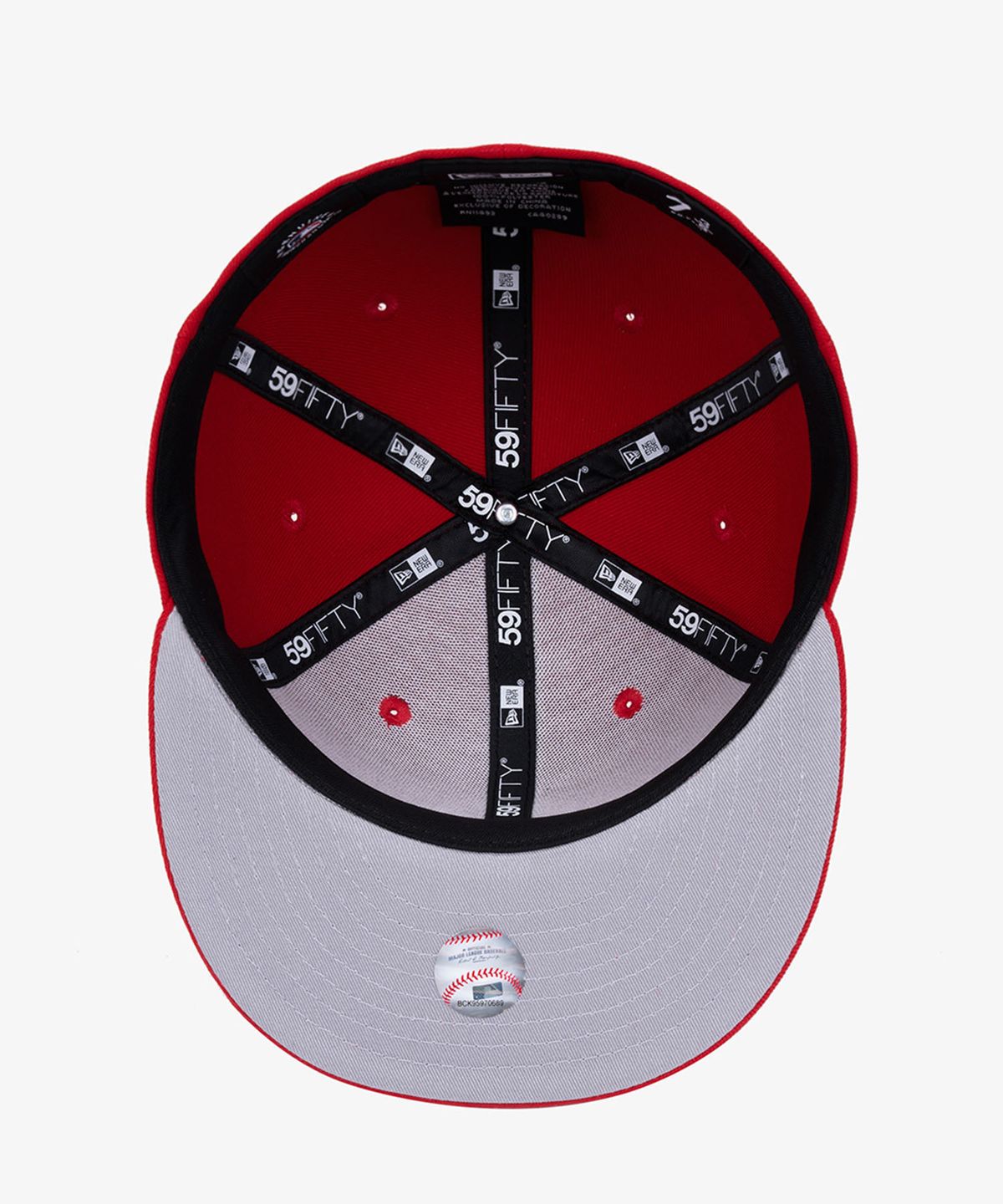 뉴에라(NEW ERA) MLB 뉴욕 양키스 베이직 피티드캡 스칼렛
