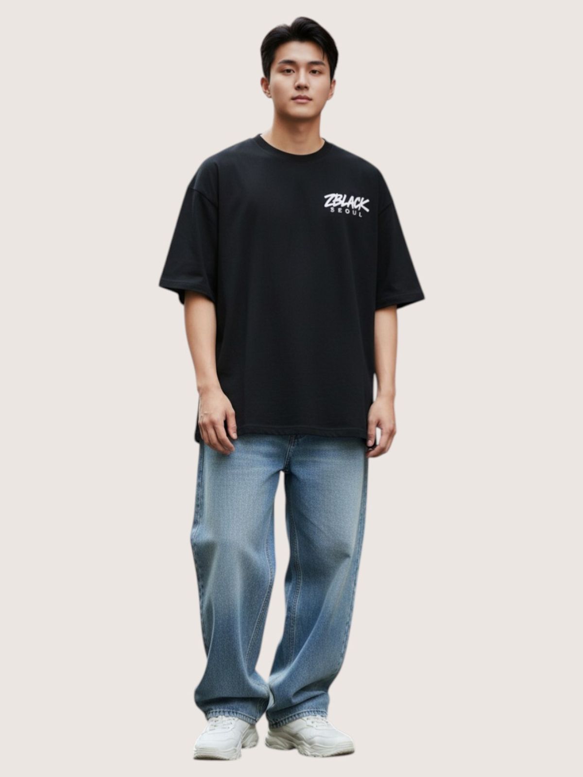지블랙(ZBLACK) 서울 시그니쳐 반팔  티셔츠(BLACK)