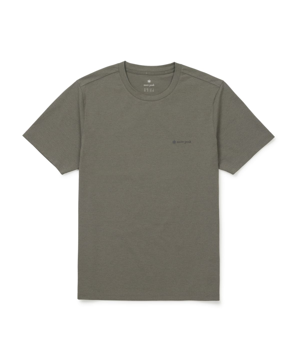 스노우피크 어패럴(SNOWPEAK APPAREL) 퀵드라이 에어홀 베이직 반팔 티셔츠 (S26MMTTS58) Khaki
