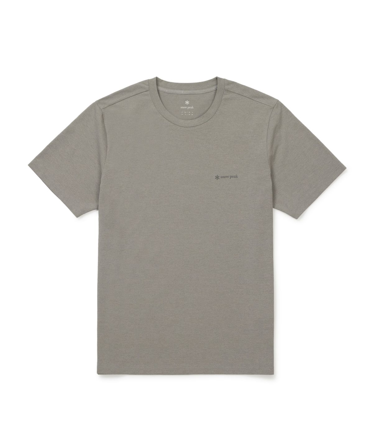 스노우피크 어패럴(SNOWPEAK APPAREL) 퀵드라이 에어홀 베이직 반팔 티셔츠 (S26MMTTS58) Fog Gray