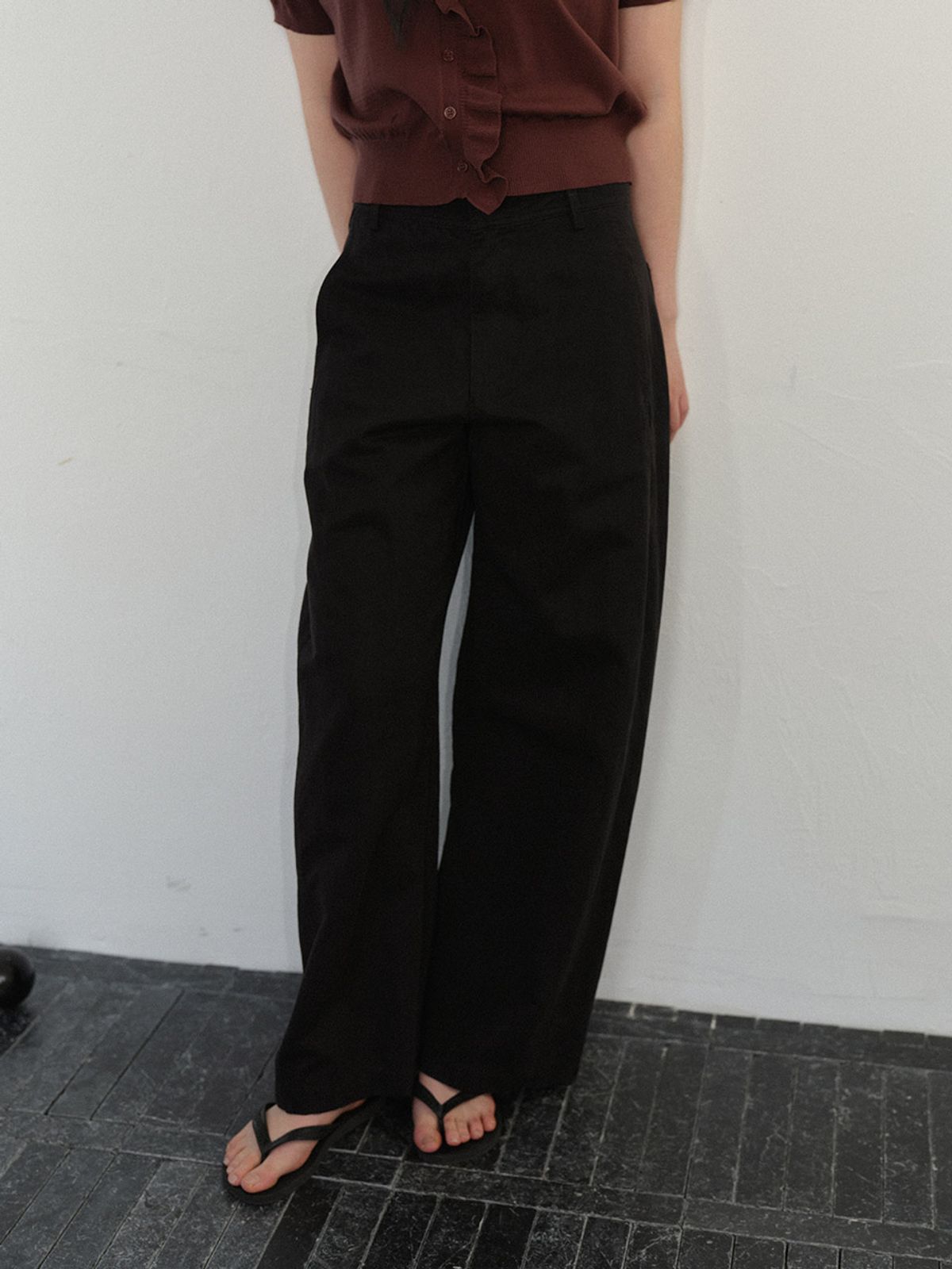 헌치(HUNCH) Curved Slim Pants (2color)