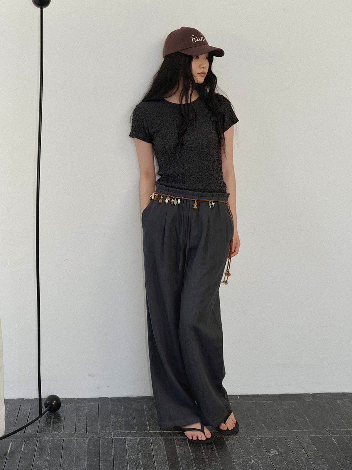 헌치(HUNCH) Soft Banding Wide Tuck Pants (2color)