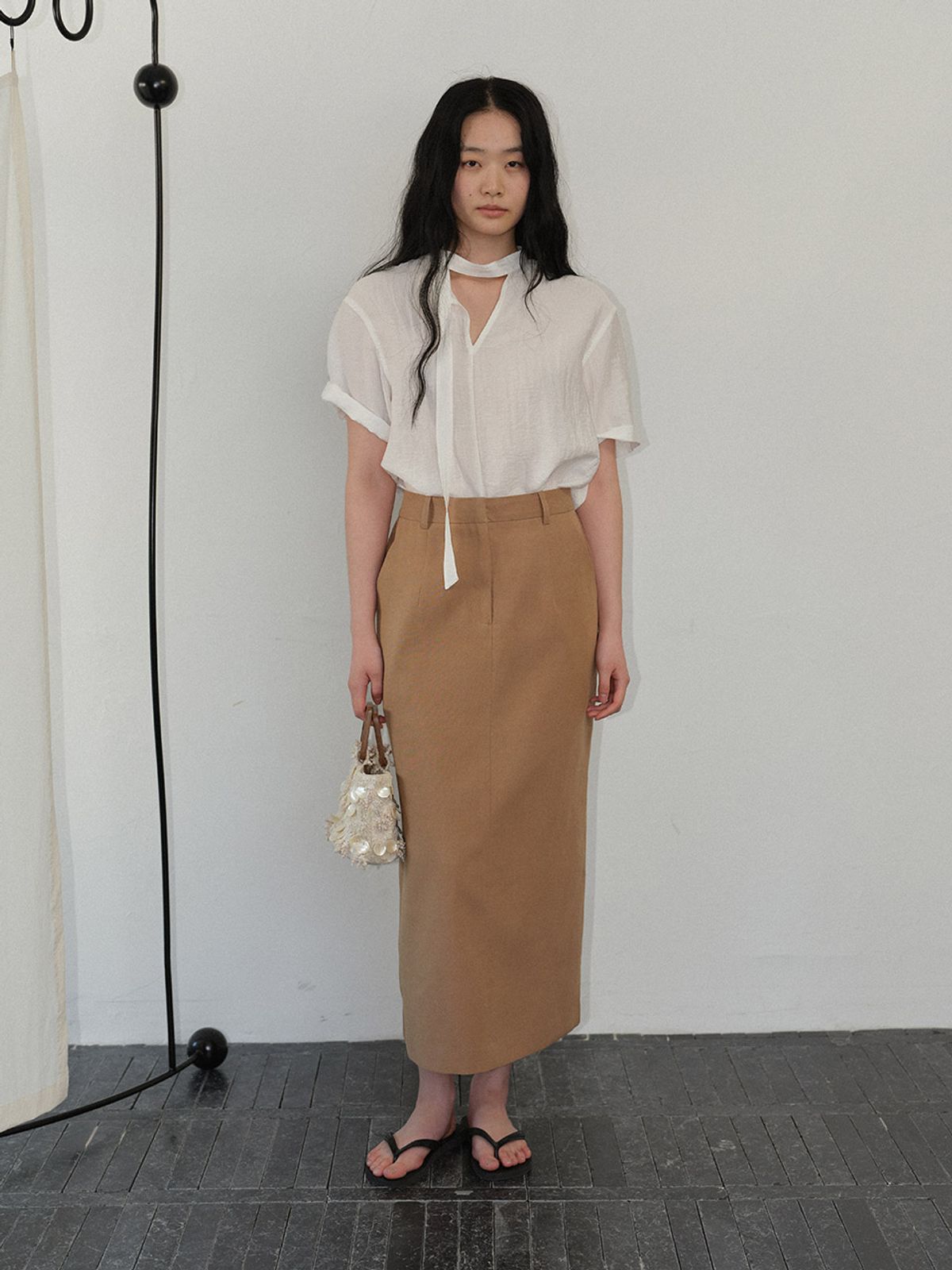 헌치(HUNCH) Essential Straight Long Skirt (3color)