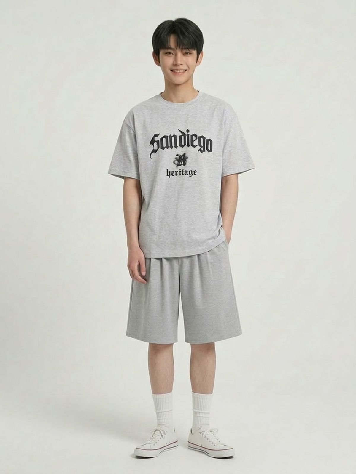 행텐 틴즈(HANGTEN TEENS) 틴즈 턱 6부 버뮤다 팬츠_055(14570-037-404-31)