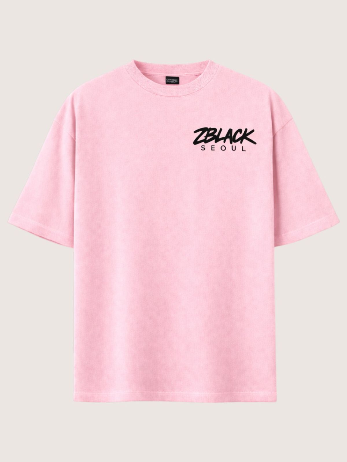 지블랙(ZBLACK) 서울 시그니쳐 반팔  티셔츠(PINK)
