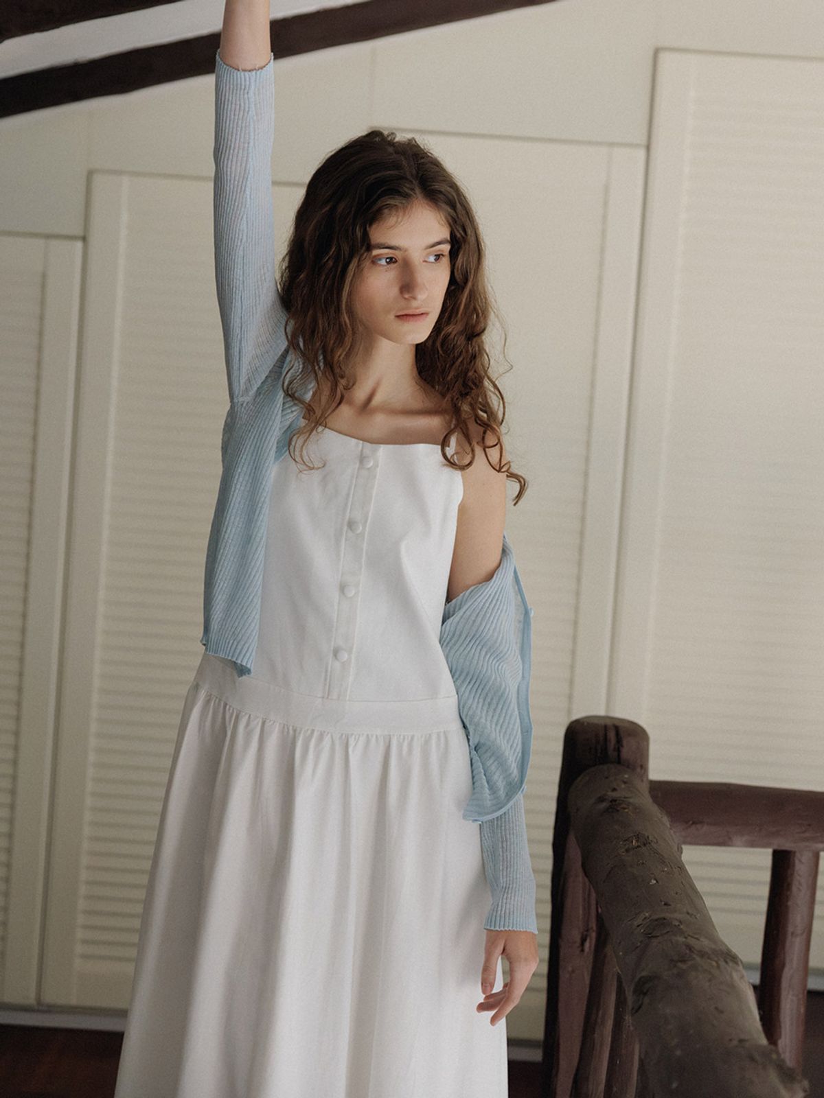 헌치(HUNCH) Low-Waist Volume Dress (2color)