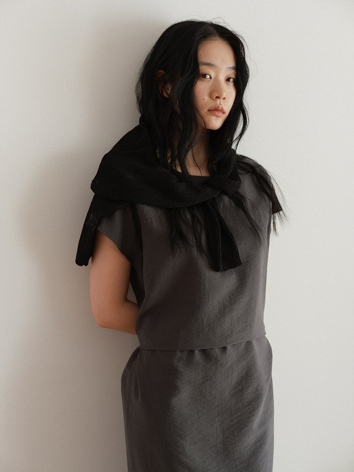 헌치(HUNCH) Fluid Belt Dress (3color)